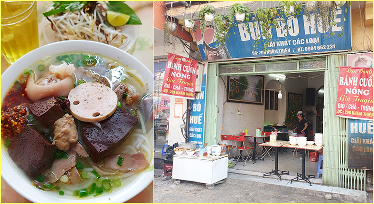 Top 3 quán bún bò Huế ngon nhất tại Khâm Thiên | KOM9