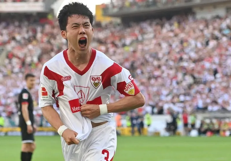 Wataru Endo thi đấu nỗ lực trong màu áo Stuttgart